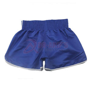 Hot Sale <b>Men's</b> MMA Muay Thai Boxing Shorts Breathable Stretch Fitness Training in <b>Black</b> for Martial Arts Fighting - Product Image 4