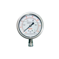 Manomètre industriel en acier inoxydable de marque SOTK personnalisé OEM, modèle SOTK-G100, cadran de 50 à 300 mm, DN15/20/30/40/50, 0-100 bar