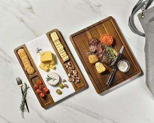 Tabla de Cortar Redonda Resistente y Ecológica de Mármol Natural, Tabla de Cortar de Primera Calidad para Uso en la Cocina - Product Image 1