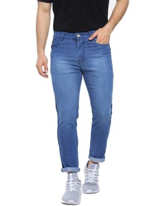 Jeans Rectos de Cintura Media con Frente Plano Casuales para Hombre 2025, Mezclilla Transpirable con Bolsillo Deportivo, Talla Grande para Primavera y Otoño - Product Image 5