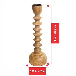 Dark <b>Wood</b> <b>Candle</b> Holder Customizable Shape and Side <b>Candle</b> <b>Stick</b> Holder For romantic evenings at Cheapest Price by HF CRAFTS - Product Image 6