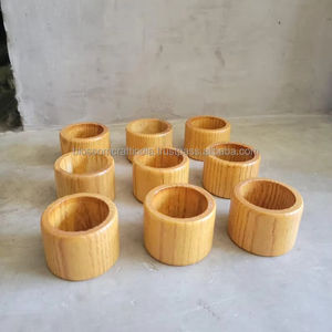 Wooden Napkin Ring High Quality Top Selling Handmade Eco Friendly Dining Table Decor for Home Kitchen Use - Product Image 4