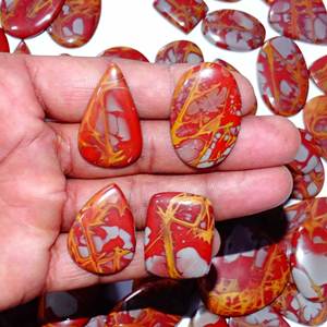 Cabujón de piedras preciosas sueltas de jaspe Noreena Natural de alta calidad, mezcla de piedras preciosas sueltas, forma y tamaño, piedra preciosa de jaspe para la fabricación de joyas - Product Image 5