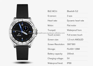 นาฬิกา V602B F5สำหรับผู้หญิง QC สุดหรู1.19นิ้ว AMOLED IP68กันน้ำแฟชั่นสูงรีโมทคอนโทรลตัวติดตามการนอนหลับ - Product Image 6