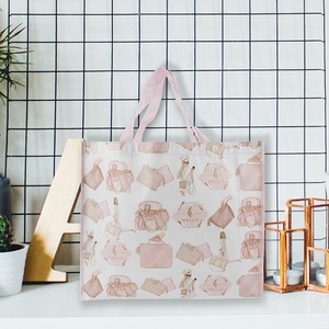 ถุงช้อปปิ้งผ้าไม่ทอพร้อมลายปรับแต่งได้ หูหิ้วทำจากสาย PP หลายขนาด - Product Image 1