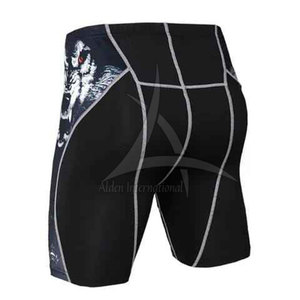 Ensemble de shorts de compression décontractés pour hommes, taille mi-haute, séchage rapide, vente en gros - Product Image 4