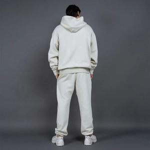 ชุดวอร์มแบบมีซิปครึ่งแขนของผู้ชายชุดออกกำลังกายแบบเรียบง่าย - Product Image 3