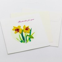 Quilling Flower Card All Occasion Carte de voeux Fleur Cadeau Fête des mères Quilling Flower Paper Handmade Top Sale