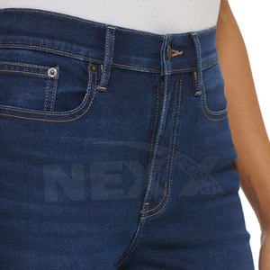 Best Quality Solid Color <b>Women's</b> Mid Waist Overalls Jeans Pants 100% Cotton Quick Dry Breathable Eco-Friendly Outdoor Use New - Product Image 3