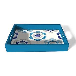 Plateau Meena en bois naturel fait à la main et personnalisable, parfait pour servir le thé lors de fêtes à la maison ou d'occasions spéciales - Product Image 3