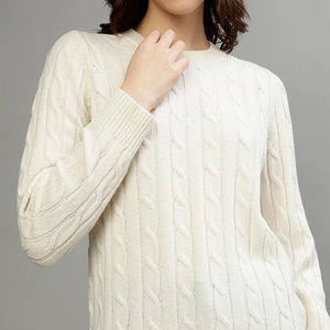Pull femme pour personnalisé nouveau Style O cou à manches longues tricoté fils confortables Prestige métier à tisser haute qualité Style urbain nouveauté - Product Image 3