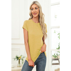 Camisetas Casuales de Algodón para Mujer, Transpirables, de Secado Rápido, Ecológicas, de Manga Corta, Corte Regular, Impresión Digital, Verano - Product Image 3