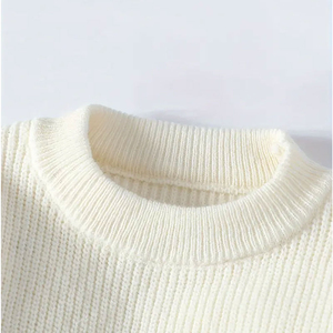 Wool blend knitted sweater for men slim fit warm pullover soft long sleeve fashion casual winter <b>jumper</b> top - Product Image 4