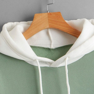 Vente en gros de pulls à capuche 100% coton pour hommes, vêtements de rue décontractés à motif solide avec col à capuche, mode hivernale - Product Image 5