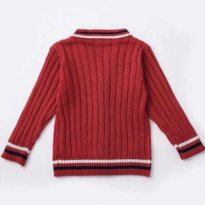 High Quality <b>Oversized</b> V-Neck Knitted <b>Cardigan</b> Sweater For Casual Winter Style Autumn Sweater With Front Logo - Product Image 2