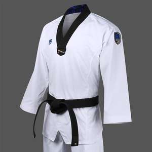 Uniforme de Taekwondo Personalizado Estilo WT 65 Poliéster 35 Algodón Ligero Transpirable Traje de Entrenamiento de Karate para Adultos Niños - Product Image 4