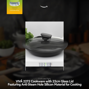 Tapa de cristal para olla con orificio anti-vapor (22cm) VIVÀ 2272 - Product Image 3