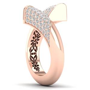 REYES, venta al por mayor, anillo de bodas ajustable de moissanita de Plata de Ley 925, diseño clásico, joyería fina de compromiso para mujer - Product Image 3