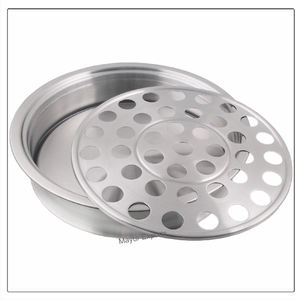 Juego de bandejas para servir de comunión con acabado mate, 3 bandejas de acero inoxidable con 1 Cubierta de latón/Cobre - Product Image 3