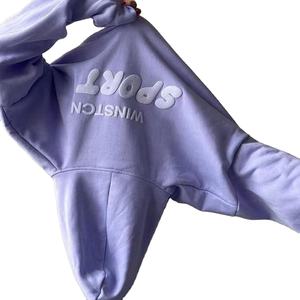Wholesale Custom Youth Pullover Fashion <b>Jumpers</b> Loose Womens 420G 3D Puff Hoodie Cotton Heavyweight Unisex Puff Printing Hoodies - Product Image 1