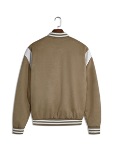 Vêtement d'hiver pour homme de haute qualité, style streetwear, col montant, séchage rapide, nylon suédé, fermeture éclair, motif uni, service OEM, devant - Product Image 3