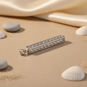 Collar Moderno para Mujer en Plata 925 con Circonita Cúbica, Bañado en Rodio, Material Oro Rosa, Cadena de Caja, Perla de Agua Dulce, Platino, Oro Rosa - Product Image 2