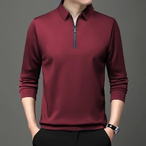 2025เสื้อยืดผู้ชายผ้าฝ้ายลำลองมีเส้นสีดำสำหรับคอโปโลระบายอากาศแขนสั้นปรับแต่งโลโก้ได้ - Product Image 6