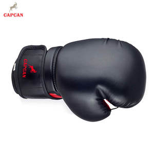 Gants de boxe d'entraînement en cuir confortables et durables, texture lisse, fermeture à boucle et crochet sécurisée, légers, évacuation de l'humidité - Product Image 6