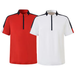 Polo de golf de secado rápido con logotipo personalizado del fabricante, Polo de golf transpirable, Polo bordado de algodón para hombre - Product Image 3