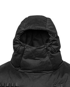 Venta al por mayor de encargo de nylon burbuja chaqueta acolchada de invierno de los hombres brillante extraíble con capucha cremallera manga Puffer chaquetas - Product Image 5