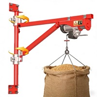 Grue à bras pliable murale pour la maison avec support épais, palan à bras pliable