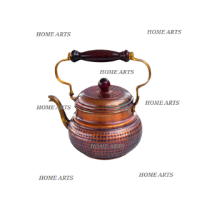 Customized Size And Shape Tea And Coffee <b>Kettle</b> In Copper Tea <b>Kettle</b> <b>With</b> <b>Wooden</b> And Brass <b>Handle</b> For Restaurant Use - Product Image 4