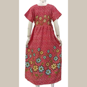 Casual Summer <b>Dress</b> with Floral Pattern Comfortable Everyday Lounging with Cute Design Chibi <b>Dress</b> - Product Image 6