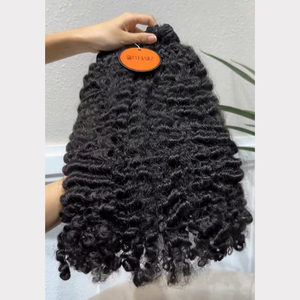 Extensiones de Cabello Humano Virgen Birmano, Cabello Rizado en Trama, Paquetes de Cabello Birmano Vietnamita Crudo - Product Image 1