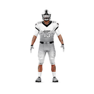 2024 élégant sublimé Football américain porter des maillots de broderie entièrement personnalisables respirant ensemble uniformes - Product Image 1