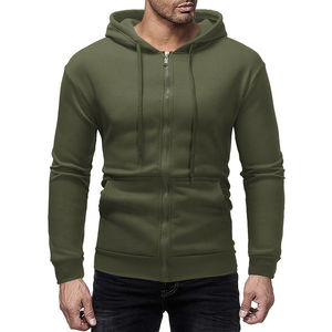 Venta al por mayor de alta calidad de los hombres sudaderas con cremallera logotipo personalizado bordado Fce Top costura de invierno patrón de impresión mejor precio sudaderas con capucha en blanco - Product Image 4
