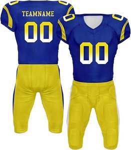 Uniforme personalizable de fútbol americano con el logotipo de tu equipo y el nombre del jugador Costura duradera La mejor calidad garantizada - Product Image 1