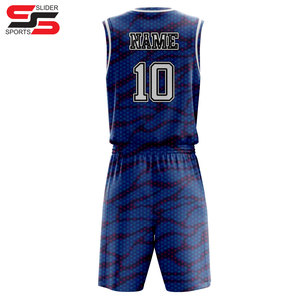 Uniforme réversible de basket-ball pour jeunes avec design personnalisé pour hommes, ensemble d'entraînement de basket-ball, maillot, vêtements de basket-ball - Product Image 2