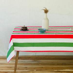 Mantel de Algodón Hecho a Mano en India, Hermoso Mantel de Algodón Estampado a Mano para Bodas, Mantel en Venta - Product Image 1