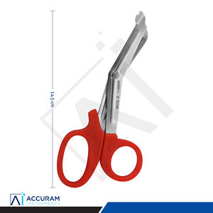 กรรไกรตัดผ้าพันแผลทางการแพทย์ 14.5 ซม. สแตนเลส ปลายทู่ สำหรับกรณีฉุกเฉิน ศัลยกรรม โรงพยาบาล พยาบาล แพทย์ฉุกเฉิน - Product Image 5