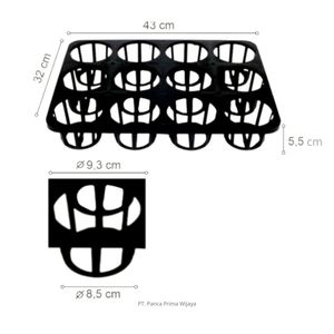 Plateau de semis d'orchidées en plastique de haute qualité, 12 trous |   Plateau de germination pour orchidées, léger, écologique et durable - Product Image 2