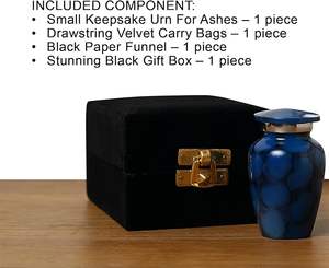 Bulk Manufacturer of Export Quality 100% Aluminum Metal Material Keepsake Cremation <b>Urns</b> at Best Market Price - Product Image 4