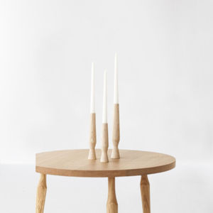 ROSHAN HANDICRAFTS Bougeoir en bois conique fait main de luxe Modèle RH-M026 pour la décoration de la maison - Noël Saint-Valentin - Product Image 1