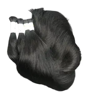 Hot Sale Unprocessed Raw Vietnamita Produtos a granel cabelo humano preto natural direto 100% virgem comprar extensões de cabelo em massa