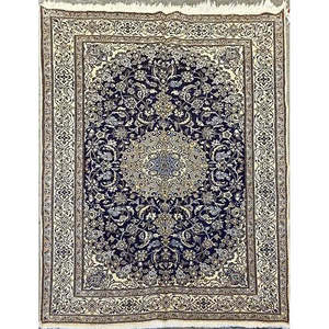 Tapis persan Nain unique en son genre, 9'7 x 6'5 - Product Image 1