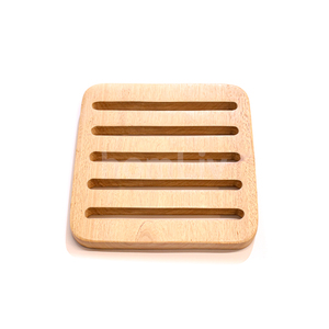 OEM - Tapete Cuadrado para Servir de Madera de Teca Dorota, Ecológico y Natural, Apto para Alimentos, Sin Pintura ni Barniz, Halal, Kit Personalizado - Product Image 1