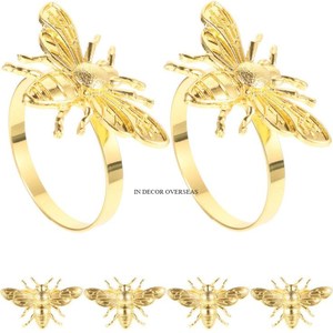 Anneaux de serviette de luxe en acier inoxydable texturé martelé, argenté brillant poli, avec fleurs, feuilles et bourgeons noirs, design de créateur - Product Image 3