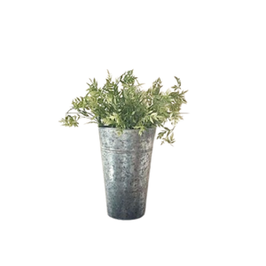 Florero galvanizado de diseño simple con la mejor calidad Florero de forma redonda del fabricante en Home Arts - Product Image 1