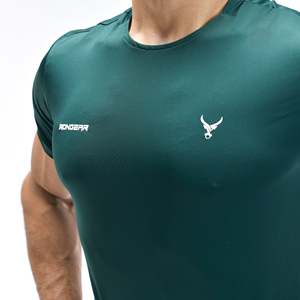 Camiseta Deportiva Ajustada con Estampado para Levantamiento de Pesas - Product Image 4