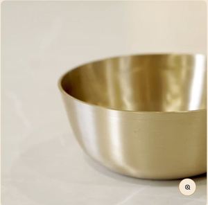 Daliya kheer ทำจากทองเหลืองทรงกลมทำจากทองเหลืองสำหรับใช้ในบ้าน - Product Image 6